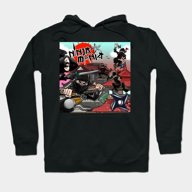 Ninja-Mania Pinball Hoodie by Pigeon585